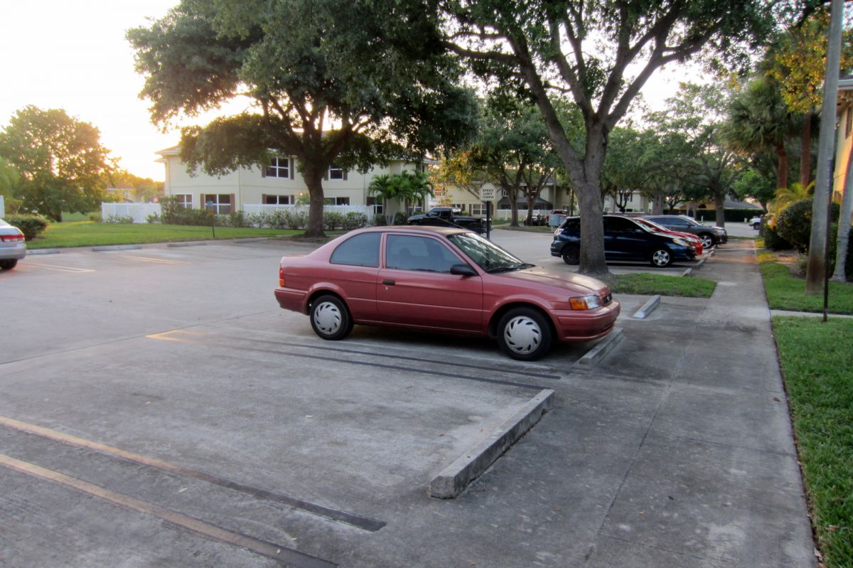 When ever you see a old car it stands out like a thumb