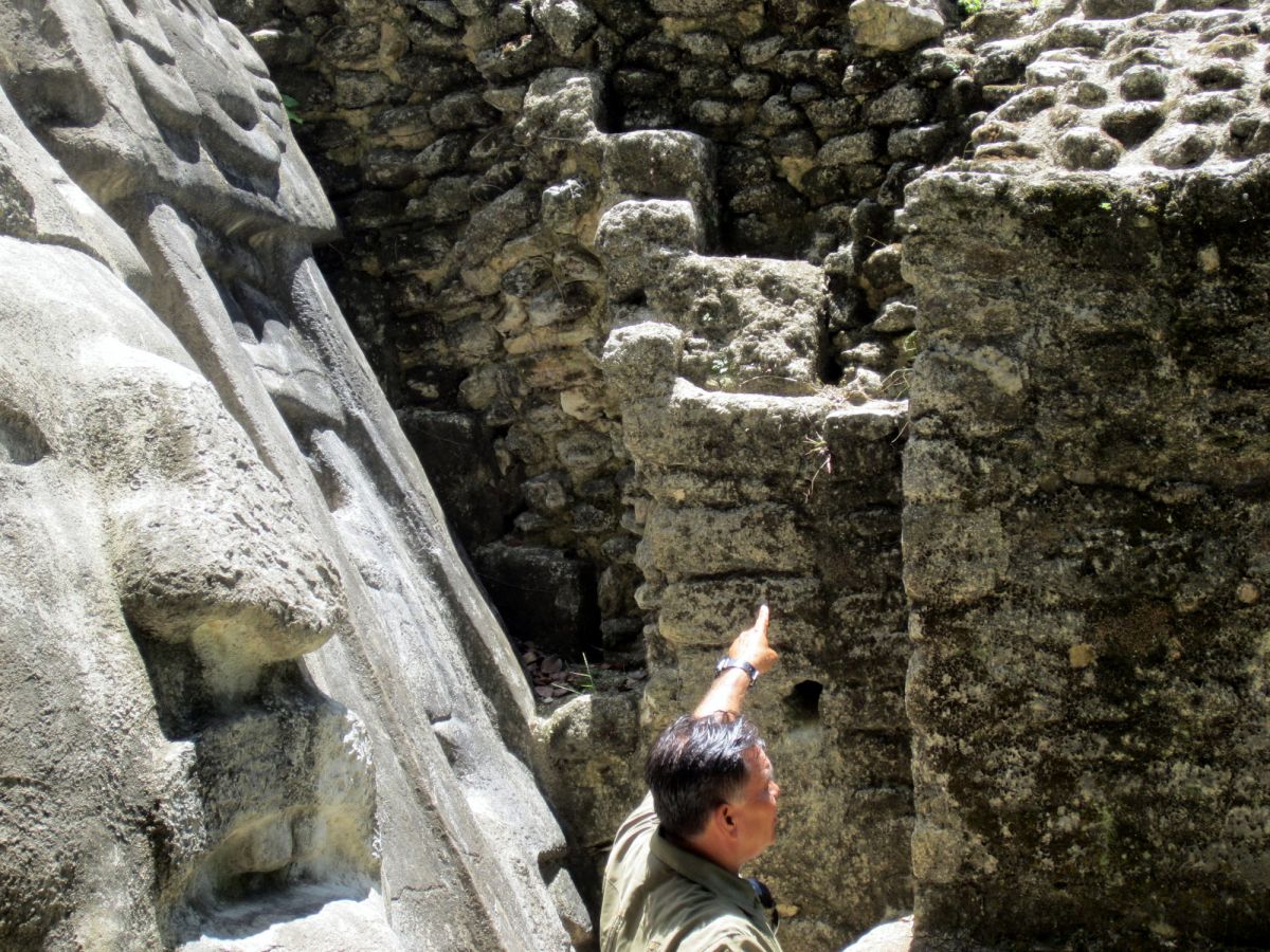 Temples built on top of temples.  It has all been one before.