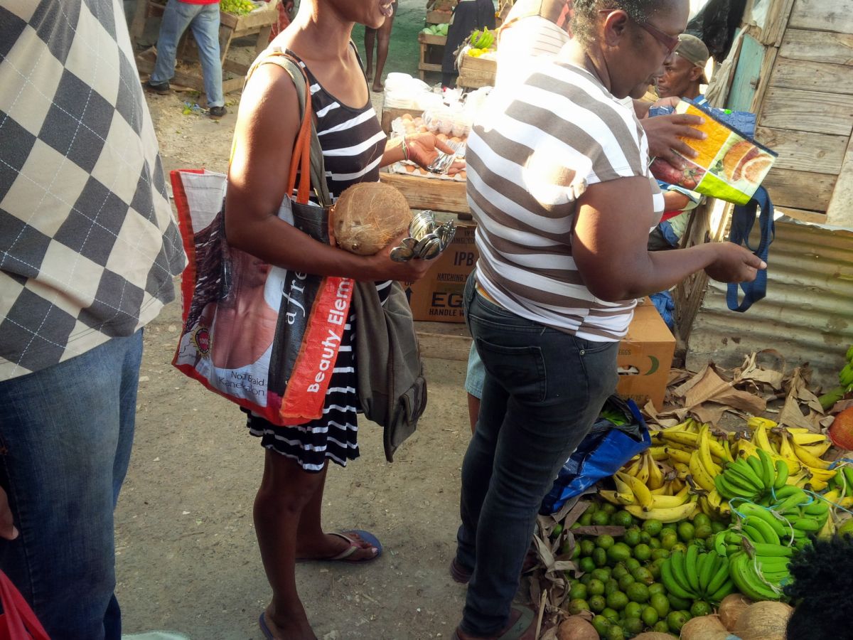 Lady selling spoons and forks