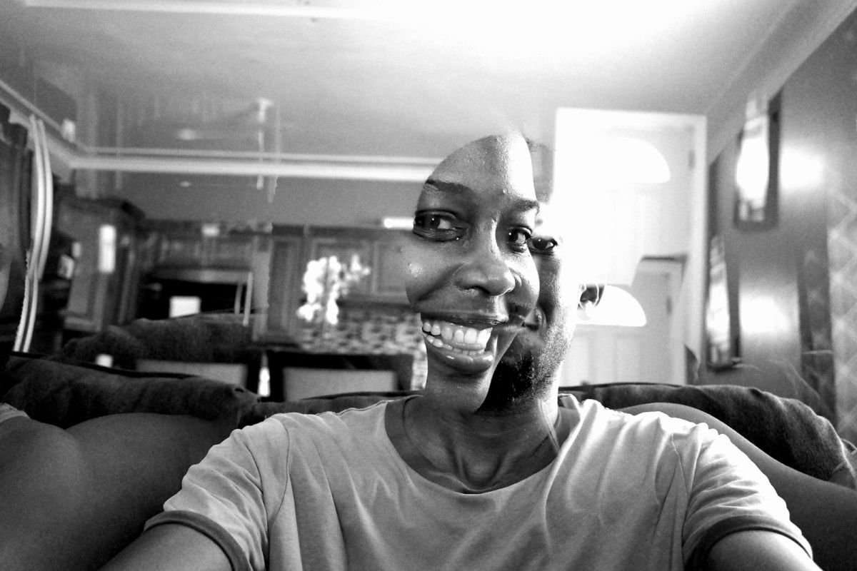 Merging faces works well in black and white. Not so easy in colour as you will see below.
