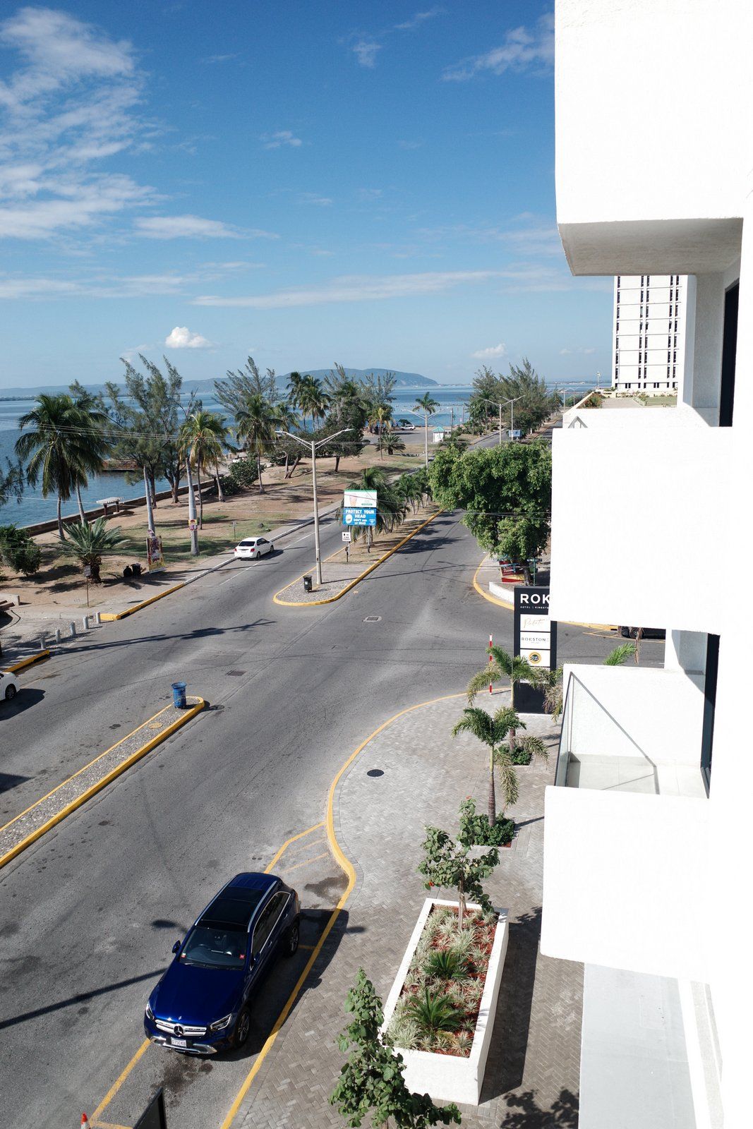 Portmore is in the distance across the kingston habour