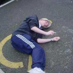 dont ask i got hit by a car :P